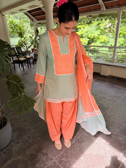 Saanjh Farshi Salwar Set
