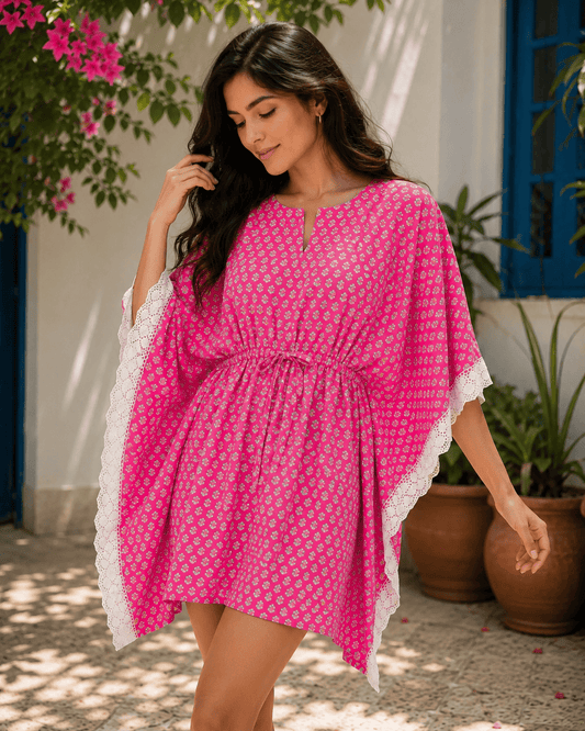 short draw-string kaftan
