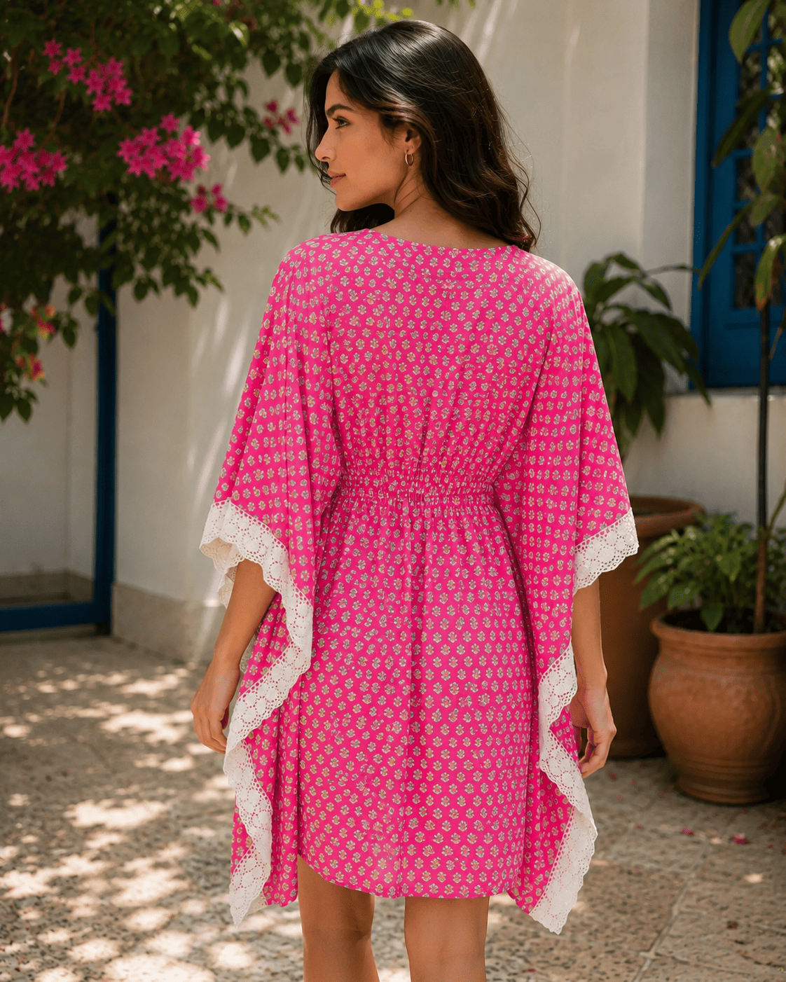 short draw-string kaftan
