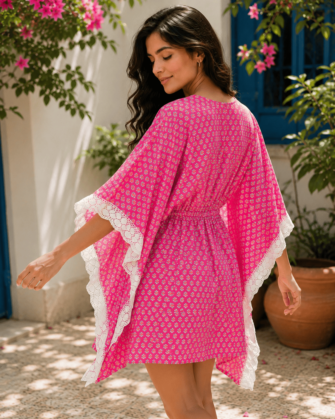short draw-string kaftan